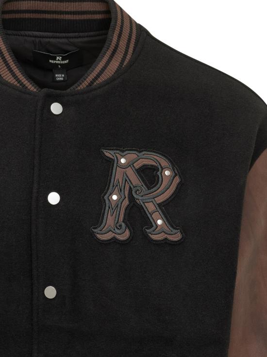 26SS 리프레젠트 봄버 자켓 MLM100543 01 JET BLACK - REPRESENT