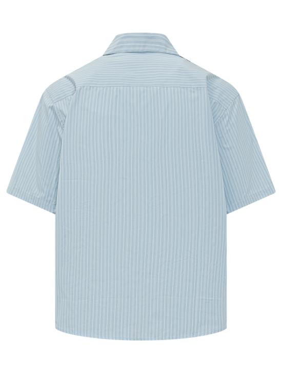 26SS 아미 긴팔 셔츠 HSH833CO0219 4844 BLEU CACHEMIRE BLANC - AMI