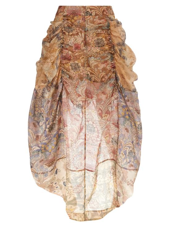 26SS 짐머만 미디 스커트 7140SC261SPLIFLO Pink - ZIMMERMANN