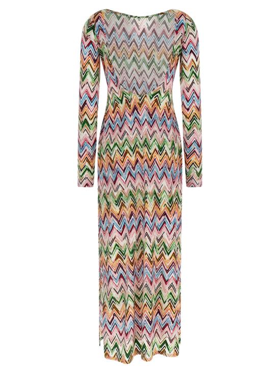 26SS 미소니 롱 원피스 MS25SQ14BJ00QLSM9Z9 Multicolor - MISSONI