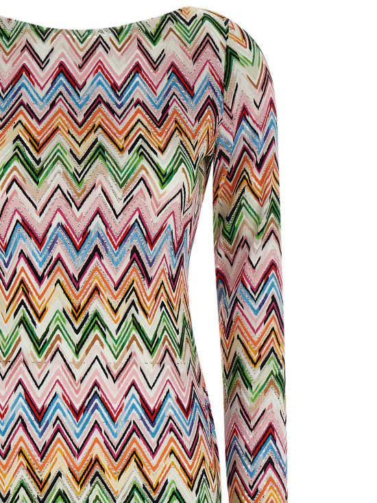 26SS 미소니 롱 원피스 MS25SQ14BJ00QLSM9Z9 Multicolor - MISSONI