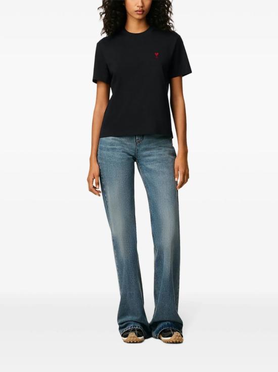 26SS 아미 반팔 티셔츠 BFUTS035724 001 Black - AMI