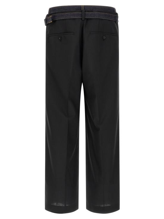 26SS 사카이 스트레이트 팬츠 2603903M027 Black - SACAI