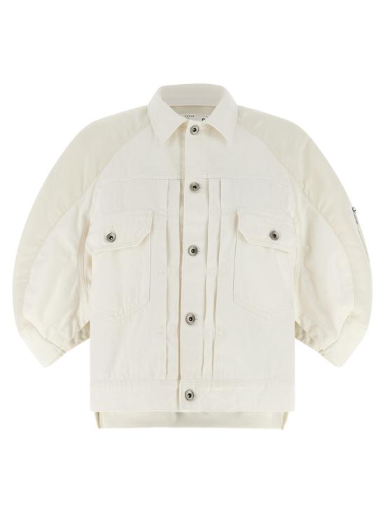 26SS 사카이 데님 자켓 2608312151 White