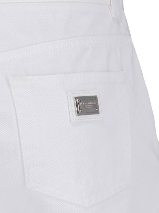 26SS 돌체앤가바나 스트레이트 팬츠 FTC7DD G8OT6 S9001 White - DOLCE & GABBANA