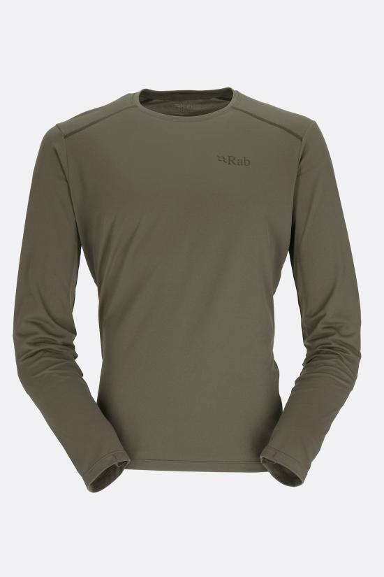  랩 긴팔 티셔츠 QBL07LKH LIGHT KHAKI DOM