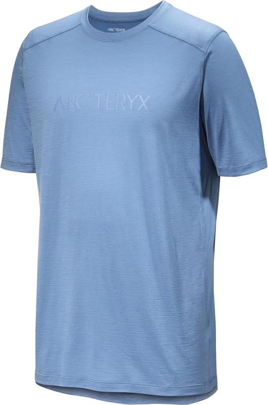  아크테릭스 이오니아 메리노 울 아크워드 로고 SS 맨 ATOSMX7733 STONE WASH DOM