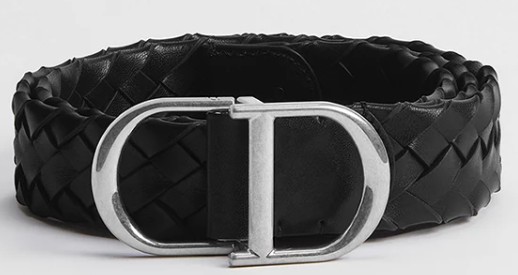 26SS 디올 가죽 벨트 4596PDJAZ H00N Noir