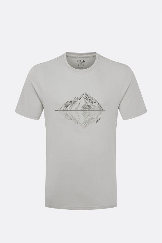  랩 반팔 티셔츠 QBL72LZN LIGHT ZINC DOM