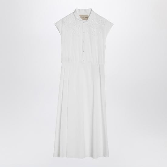 26SS 발렌티노 가라바니 미디 원피스 8B3VAJR59VN White