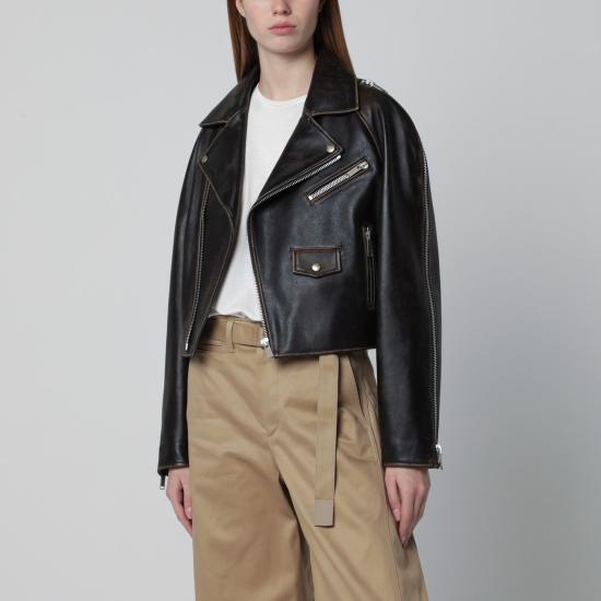 26SS 하프보이 가죽 자켓 HS261WL003LT042 Brown