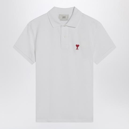 26SS 아미 스몰 하트 로고 폴로 셔츠 BFUPL001760 White