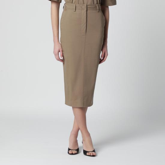26SS 더 레이티스트 미디 스커트 TLW09008T0176ABTP Brown