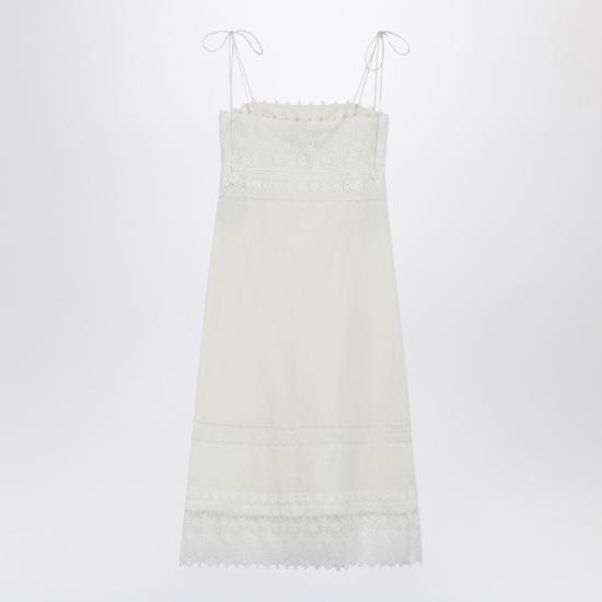 26SS 발렌티노 가라바니 미디 원피스 8B3VAJM59M4 White - VALENTINO GARAVANI
