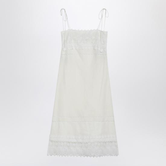 26SS 발렌티노 가라바니 미디 원피스 8B3VAJM59M4 White