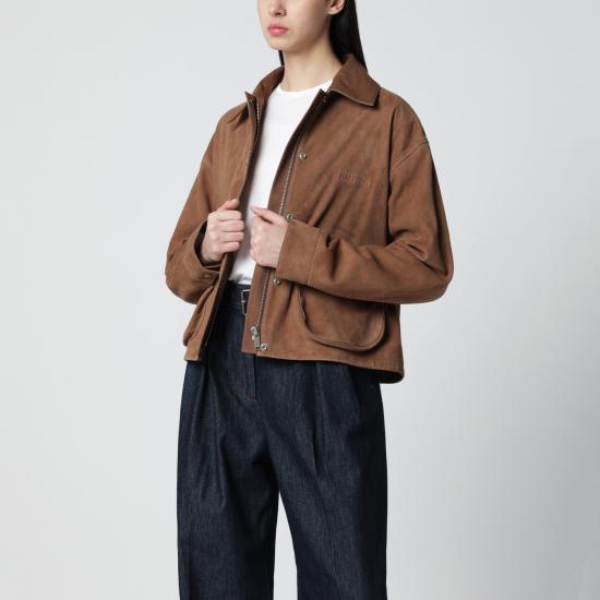 26SS 하프보이 가죽 자켓 HS261WL016LT006 Brown