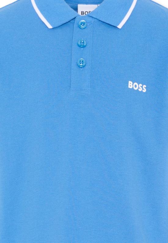 25SS [키즈] 보스 폴로 셔츠 J52011 84B LIGHT BLUE - BOSS