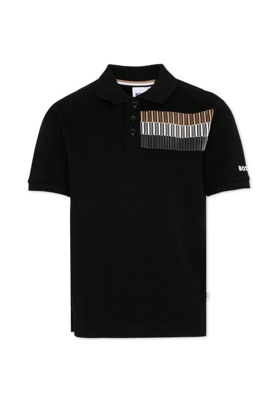 25SS [키즈] 보스 폴로 셔츠 J52013 09B BLACK