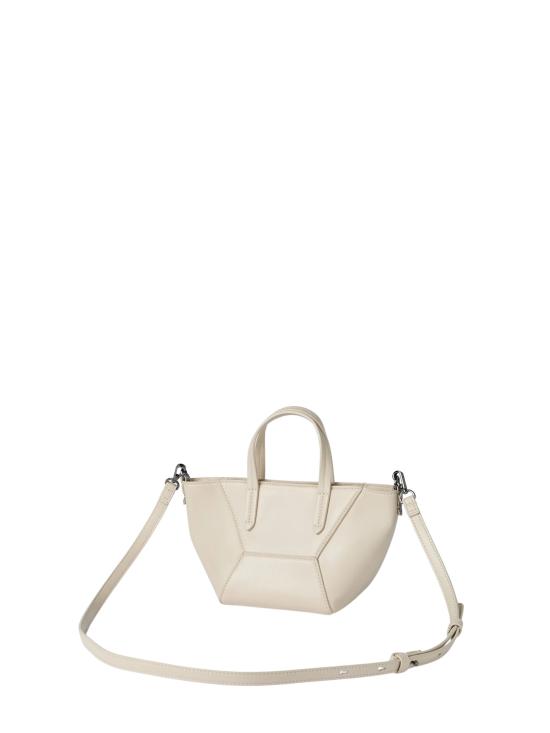 26SS 브루넬로 쿠치넬리 카프스킨 BC Duo 미니 백 모닐레 장식 MBXAD2675 C8905 Ivory - BRUNELLO CUCINELLI