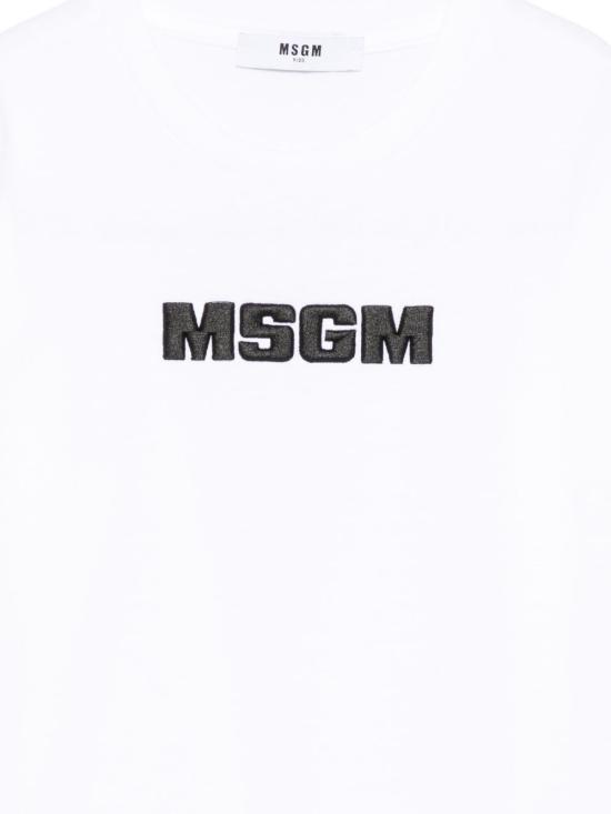 26SS [키즈] 엠에스지엠 티셔츠 S6MSJUTH072 001 White - MSGM