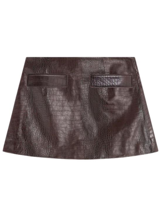 26SS 더프랭키샵 미디 스커트 RORY SKFS21528201 Brown