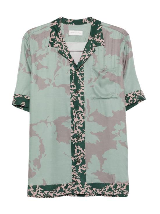 26SS 드리스 반 노튼 반팔 셔츠 261 020742 3082 508 Petrol