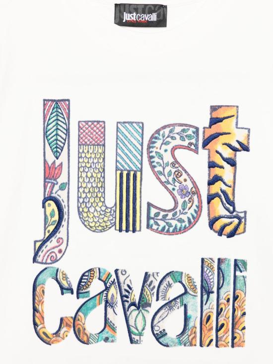 26SS [키즈] 저스트까발리 티셔츠 JBP26071TSHZC PRISTINE White - JUST CAVALLI