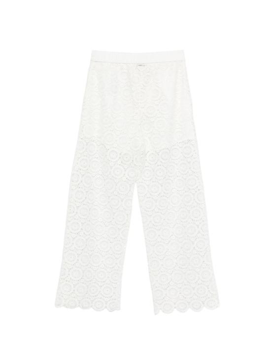 26SS [키즈] 트윈셋 스트레이트 팬츠 261GJ2Q21 00526 White - TWINSET