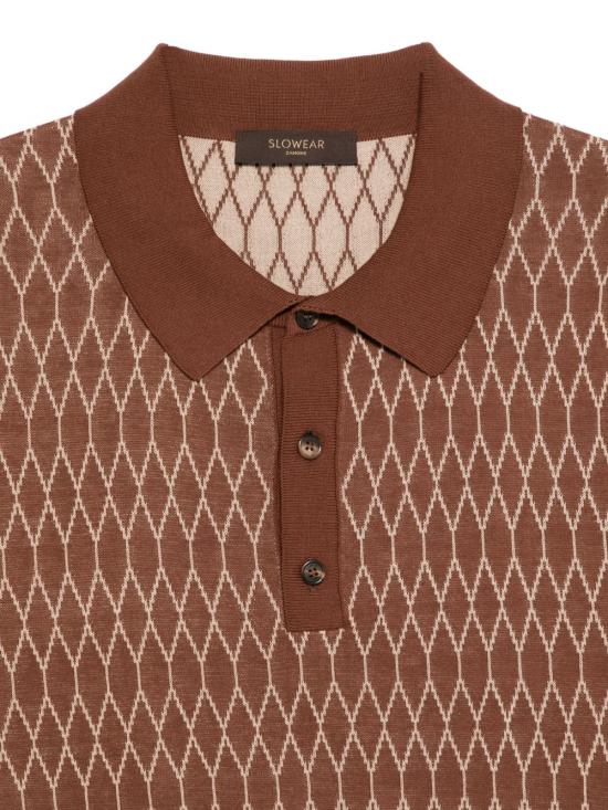 26SS 자노네 폴로 티셔츠 810362 ZQ312Z3040 Brown - ZANONE