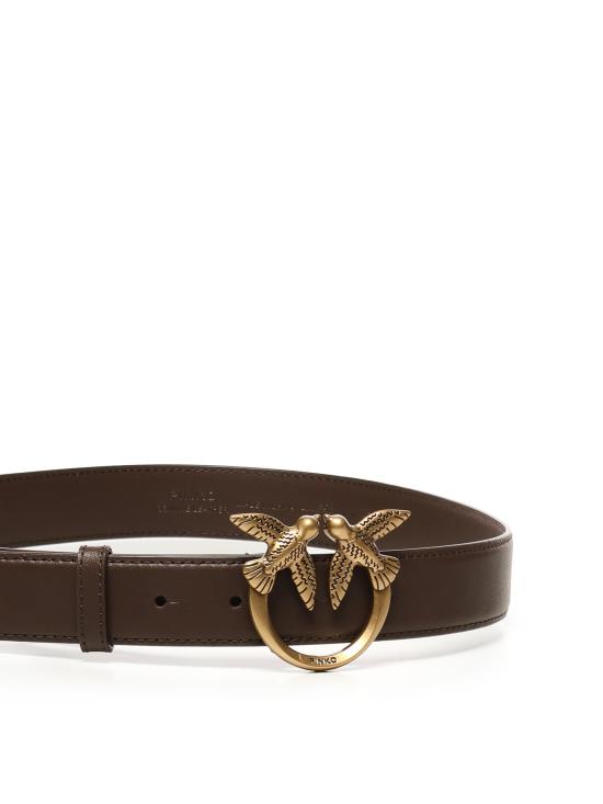 26SS 핑코 레귤러 벨트 100125 A0F1L74Q Brown - PINKO