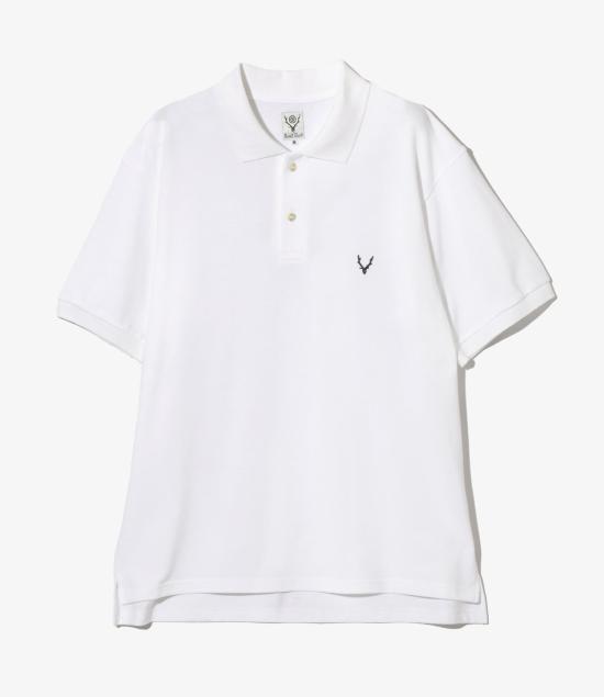 사우스투웨스트에잇 폴로 티셔츠 QV661 A WHITE DOM