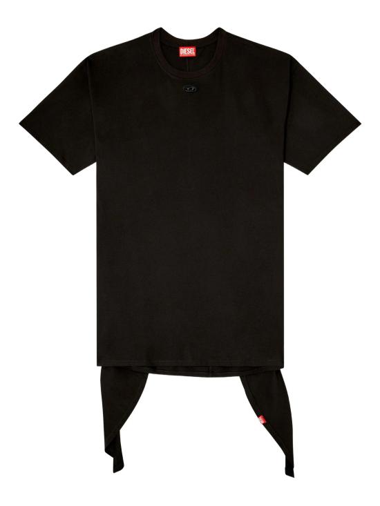 26SS 디젤 D-Elvor 이보르 티셔츠 드레스 A192320NIAX 9XX Black