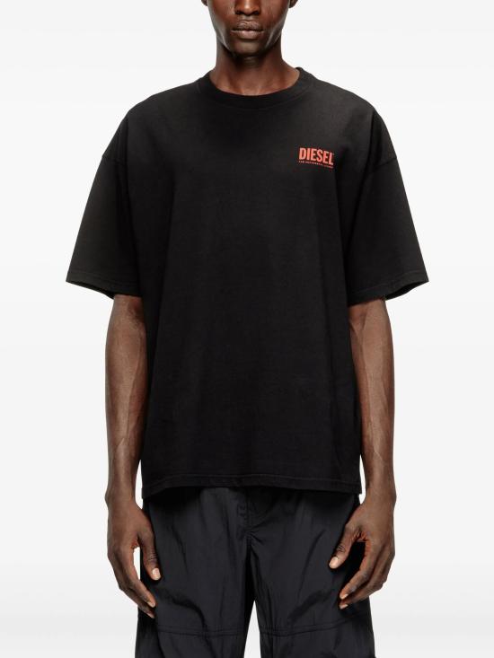 26SS 디젤 반팔 티셔츠 A200360EPCA 9XX Black - DIESEL