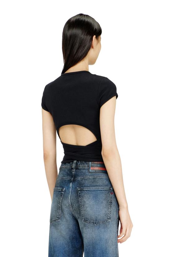 26SS 디젤 블라우스 A211970EJAI 9XX Black - DIESEL