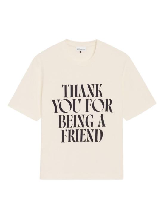 26SS 아미 코튼 시그니쳐 프린트 티셔츠 UTS384 726 136 Neutrals