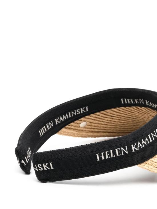 26SS 헬렌카민스키 썬캡 HAT52204 NATURAL BLACK LOGO DOM - HELEN KAMINSKI