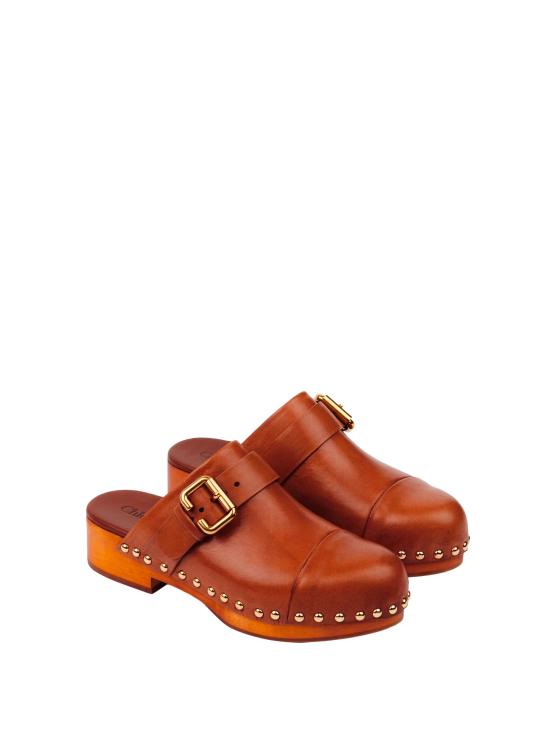 26SS 끌로에 뮬/슬리퍼 CH25A12ZLT 27T GINGER BROWN - CHLOE