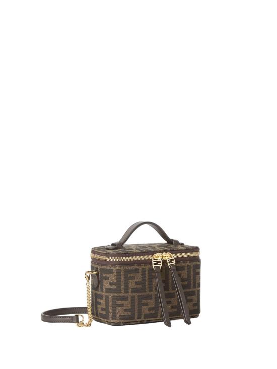 26SS 펜디 배니티 FF 자카드 패브릭 미니백 8BS108 AFPMF1GL7 T MORO R EBANO OS - FENDI