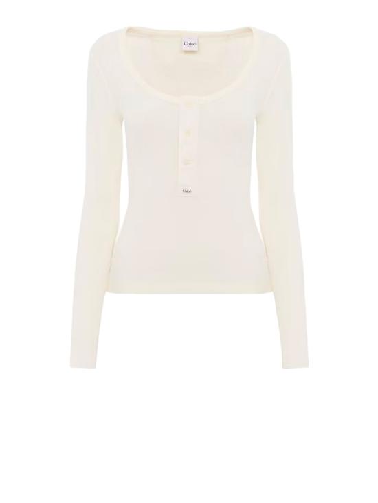 26SS 끌로에 긴팔 티셔츠 CH26SJH29185 107 ICONIC MILK