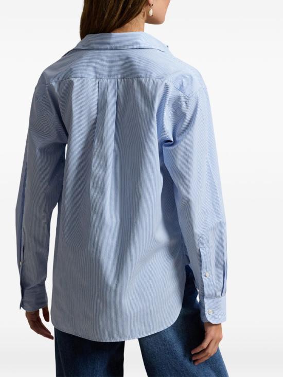 26SS 랄프 로렌 셔츠 211910743508 MEDIUM BLUE WHITE Blue - RALPH LAUREN