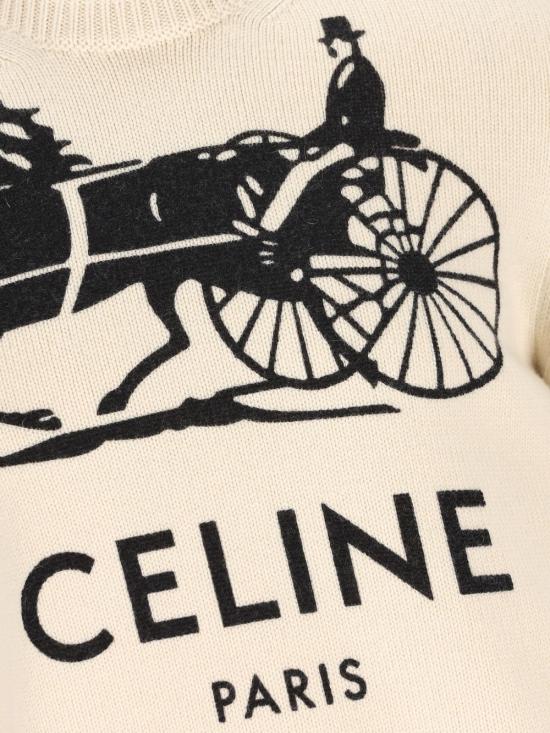 26SS 셀린느 스웨터 RY0SV126101W1 WHITE BLACK DOM - CELINE