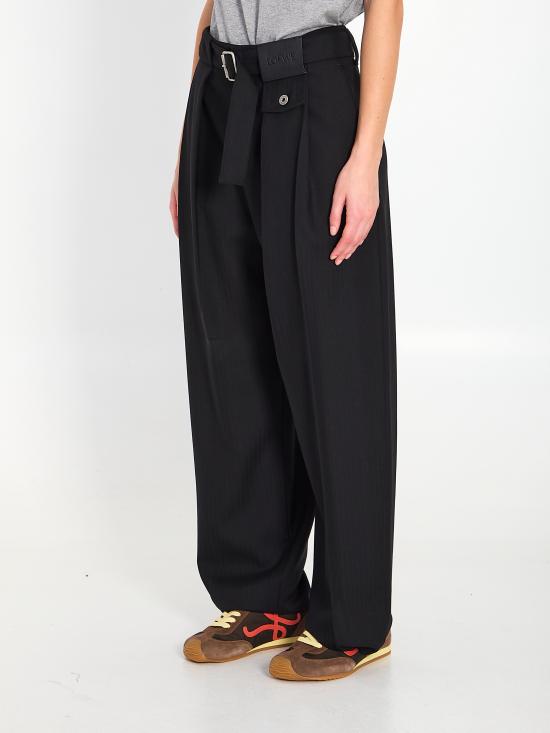 26SS 로에베 스트레이트 팬츠 S359Y04XIG BLACK - LOEWE