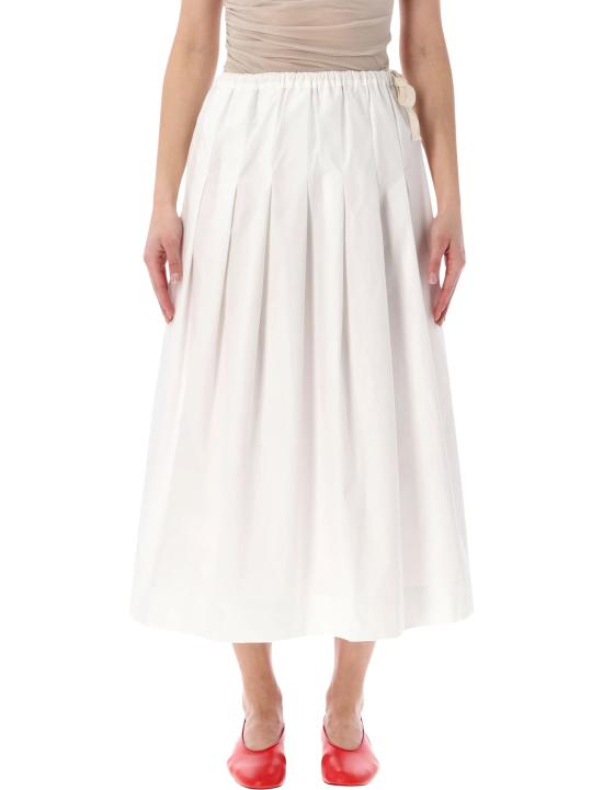 26SS 쉐르 미디 스커트 JUP1403AMALIA BLA1224S BLANC CASSE