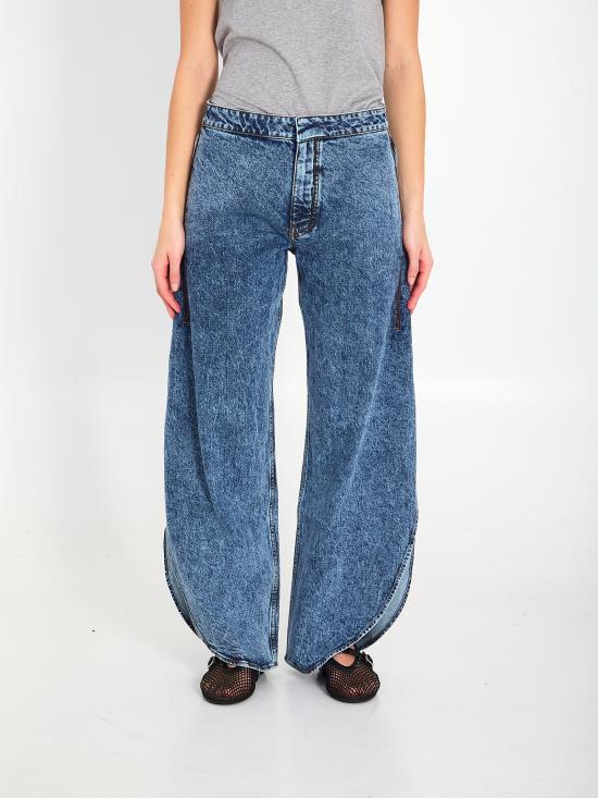 26SS 알라이아 페탈 데님 팬츠 AA9P0253T535C BLUE