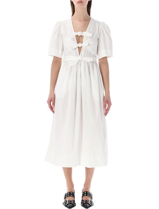 26SS 가니 미디 원피스 W1115 151 BIRGHT WHITE