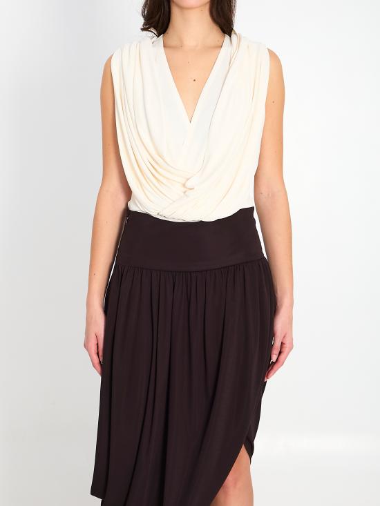 26SS 알라이아 바디수트 티셔츠 AA9B0426J090C WHITE