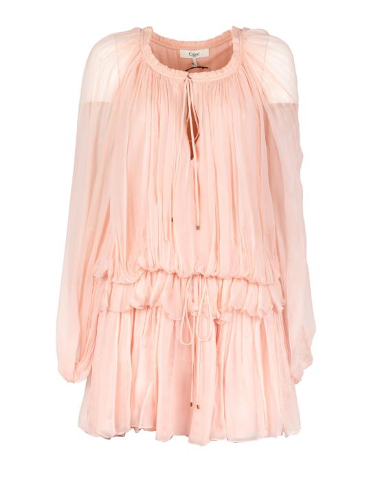 26SS 끌로에 미디 원피스 CH26SRO02001 6L6 TAN ROSE