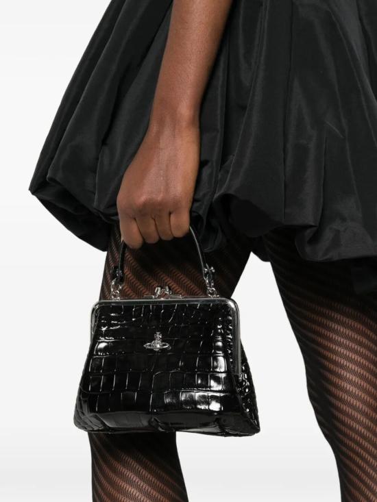 26SS 비비안웨스트우드 그래니 프레임 퍼스 4B010007W L0098 N401 BLACK DOM - VIVIENNE WESTWOOD