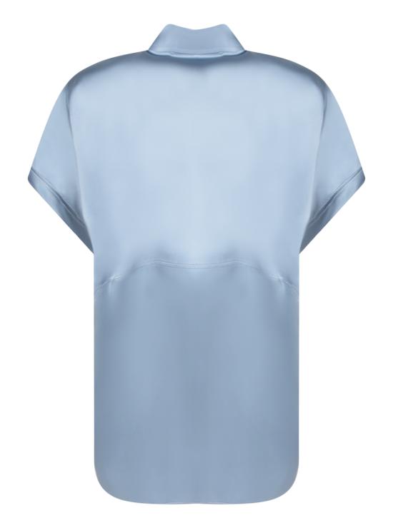 25SS 브루넬로 쿠치넬리 실크 블라우스 M0C59RA915 C2873 Blue - BRUNELLO CUCINELLI