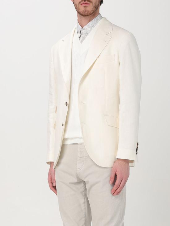 25SS 브루넬로 쿠치넬리 수트 자켓 MW4827BWD C601 White - BRUNELLO CUCINELLI